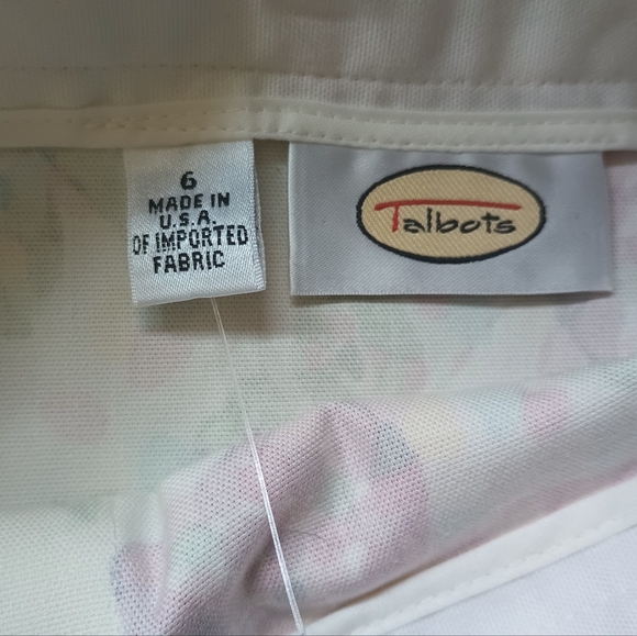 Talbots Bright Multicolor Floral Print Skirt Womens Size 6 A Line Knee Length - Picture 7 of 11